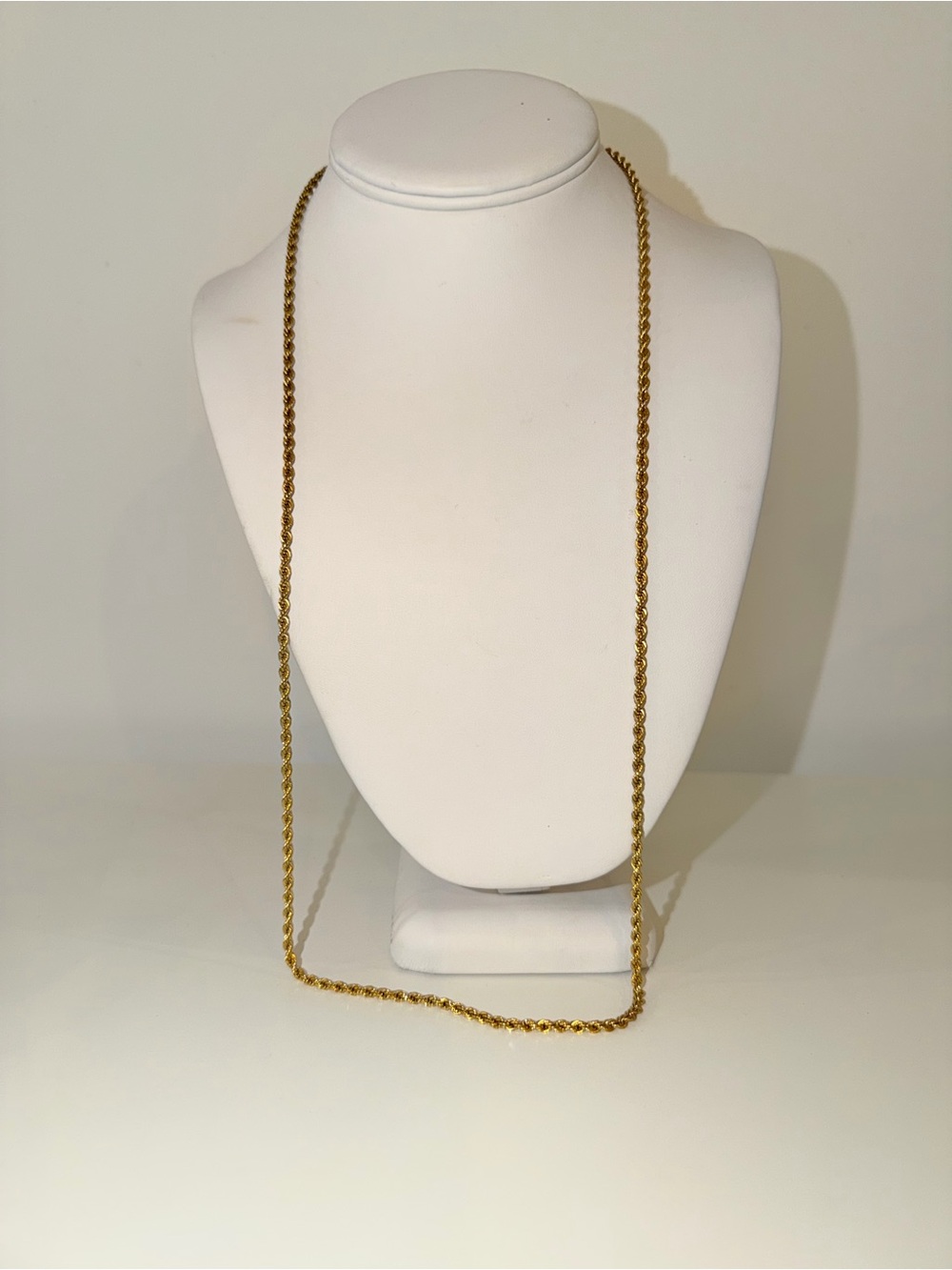 Vintage Signed Monet Gold-Tone Rope Long Chain